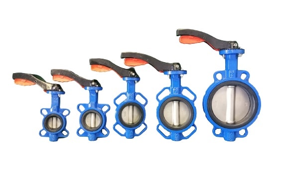 Butterfly Valve Wafer Type EVANAIR Manual Lever Operated L20 Flow Control