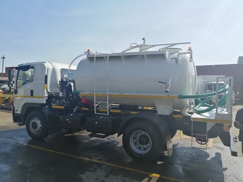 4m3 Honey Sucker Vacuum Truck L20 Flow Control